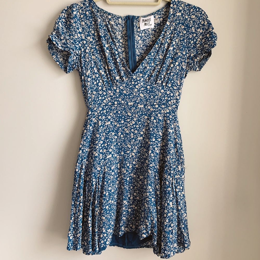 Princess Polly Boutique Blue Floral Dress